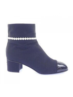 Chanel Short Boots Black